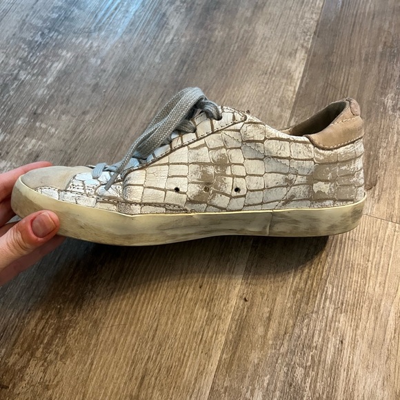 Golden Goose White Croc Superstar Sneakers (DISCONTINUED DESIGN!) - Picture 9 of 15